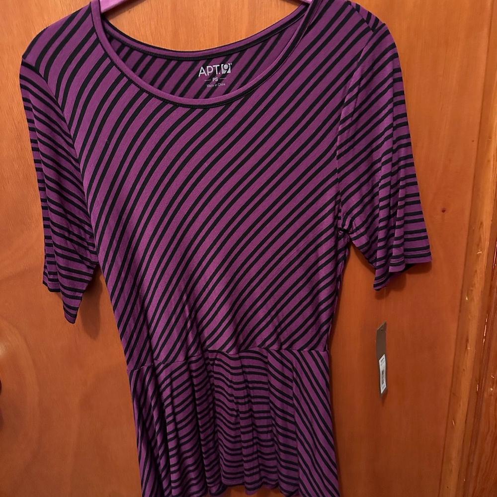 Purple n black top